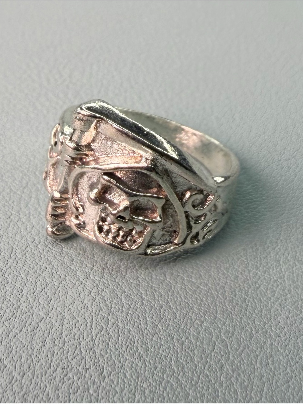 Silver Skull Pirate Ring for Men - Designer Style
